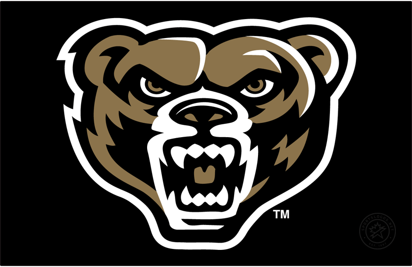 Oakland Golden Grizzlies 2013-2021 Primary Dark Logo iron on transfers for clothing